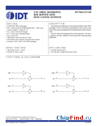 Datasheet 74ALVC126 производства IDT