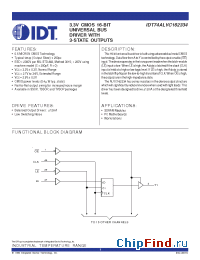 Datasheet 74ALVC162334 manufacturer IDT