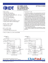 Datasheet 74ALVC16646 manufacturer IDT