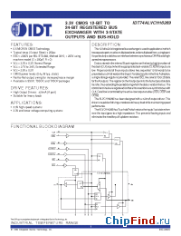 Datasheet 74ALVCH16269 manufacturer IDT