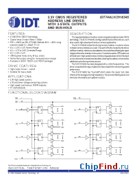 Datasheet 74ALVCH16345 manufacturer IDT