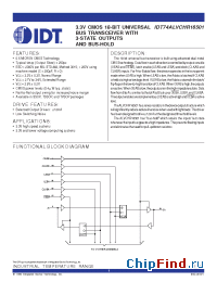 Datasheet 74ALVCHR16501 производства IDT