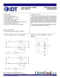 Datasheet 74CBTLV16245 manufacturer IDT