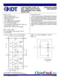 Datasheet 74CBTLV16292 manufacturer IDT