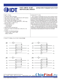 Datasheet 74FCT162244T manufacturer IDT