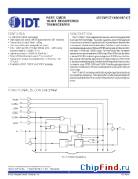 Datasheet 74FCT16501T manufacturer IDT