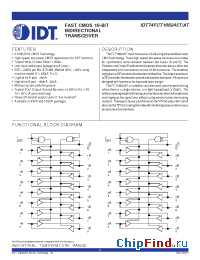 Datasheet 74FCT166245T manufacturer IDT