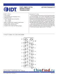 Datasheet 74FCT2245T manufacturer IDT