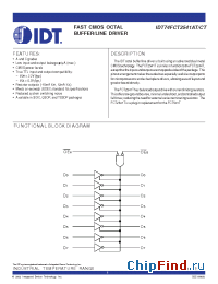 Datasheet 74FCT2541T manufacturer IDT