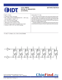 Datasheet 74FCT3574 manufacturer IDT