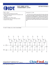 Datasheet 74FCT373 manufacturer IDT