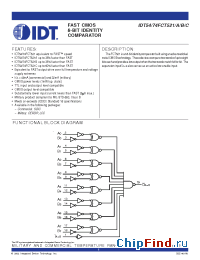 Datasheet 74FCT521 manufacturer IDT