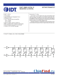 Datasheet 74FCT534T производства IDT
