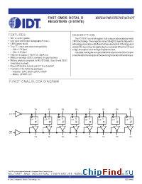 Datasheet 74FCT574T manufacturer IDT