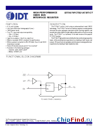 Datasheet 74FCT821T manufacturer IDT