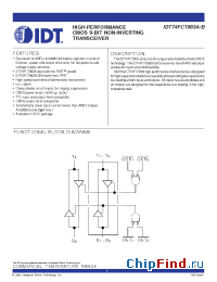 Datasheet 74FCT863 manufacturer IDT