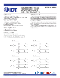 Datasheet 74LVC16344A manufacturer IDT