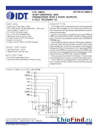 Datasheet 74LVC16601A manufacturer IDT