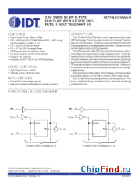 Datasheet 74LVC16821A manufacturer IDT