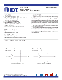 Datasheet 74LVC16827A manufacturer IDT