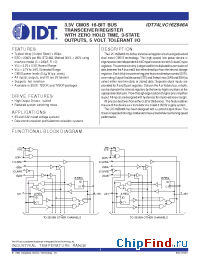 Datasheet 74LVC16Z646A manufacturer IDT