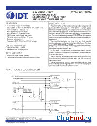 Datasheet 74LVCH16276A производства IDT