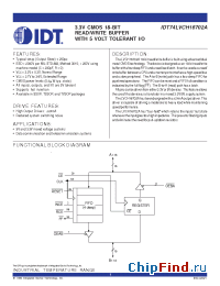 Datasheet 74LVCH16702A manufacturer IDT