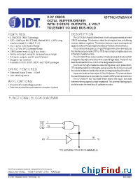 Datasheet 74LVCH2541A manufacturer IDT