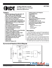 Datasheet 77252 manufacturer IDT