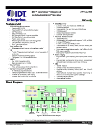 Datasheet 79RC32355133DH manufacturer IDT