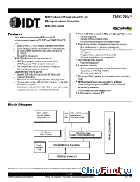 Datasheet 79RC32364 manufacturer IDT