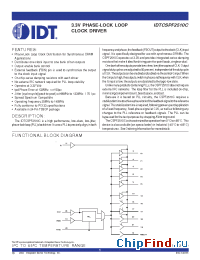 Datasheet CSPF2510C manufacturer IDT