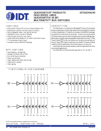 Datasheet IDQS34X245Q3 manufacturer IDT