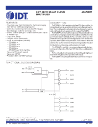 Datasheet IDT2308A manufacturer IDT