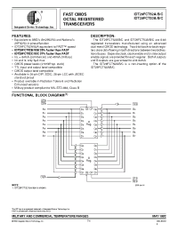 Datasheet IDT29FCT53AEB manufacturer IDT