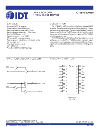Datasheet IDT49FCT20805 manufacturer IDT