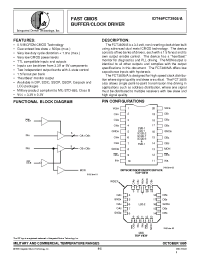 Datasheet IDT49FCT3805ASOB manufacturer IDT