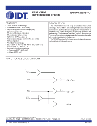 Datasheet IDT49FCT805BTDSO manufacturer IDT