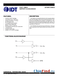 Datasheet IDT49FCT806AB manufacturer IDT