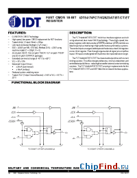 Datasheet IDT54FCT162823 manufacturer IDT