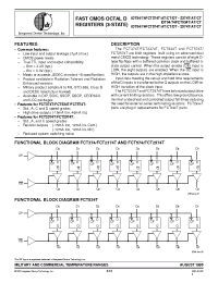 Datasheet IDT54FCT2374ATE manufacturer IDT