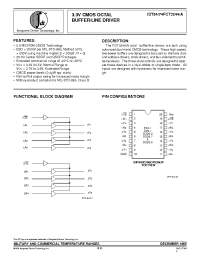 Datasheet IDT54FCT244PY manufacturer IDT