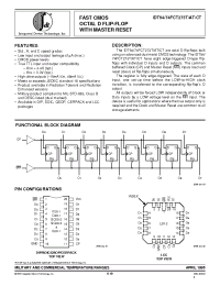 Datasheet IDT54FCT273TDB manufacturer IDT