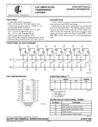 Datasheet IDT54FCT3573A manufacturer IDT