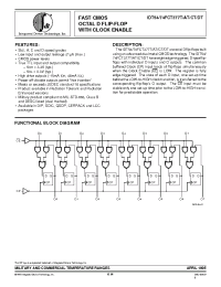 Datasheet IDT54FCT377DTLB производства IDT
