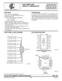 Datasheet IDT54FCT521ATEB manufacturer IDT