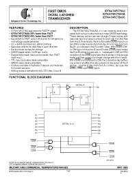 Datasheet IDT54FCT543CP производства IDT