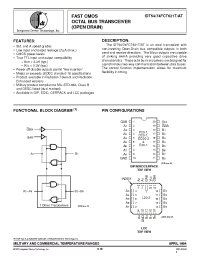 Datasheet IDT54FCT621TDB manufacturer IDT