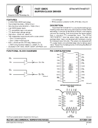 Datasheet IDT54FCT810BTEB manufacturer IDT