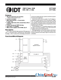 Datasheet IDT5962-8685920YA manufacturer IDT